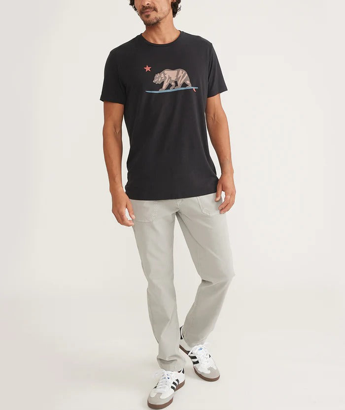 Wholesale,Marine Layer, Marine Layer Black Re-Spun Surfing Bear Graphic Tee, Black, Small-39-TagS