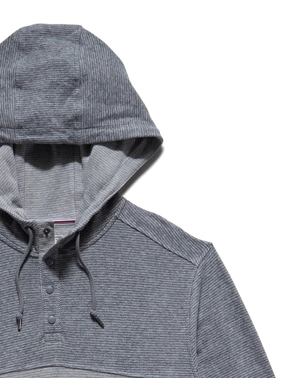 Flag and Anthem Grey Colorblock Hooded Henley