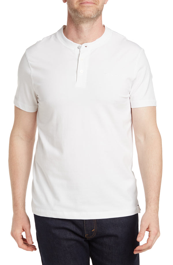 Ben Sherman White Short Sleeve Henley