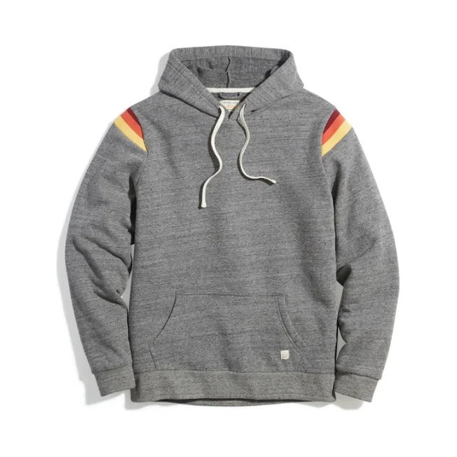 Wholesale,Marine Layer, Marine Layer Heather Grey Contrast Sleeve Hoodie, Grey, Medium-42-TagM