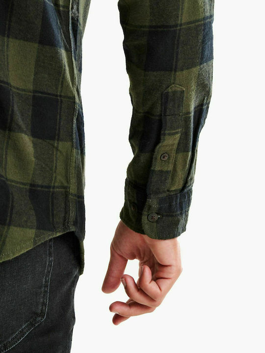 Wholesale,Jack & Jones, Jack & Jones Dk Green/Black Buffalo Plaid Flannel, Green, Small-40-TagS