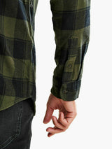 Jack & Jones Dk Green/Black Buffalo Plaid Flannel