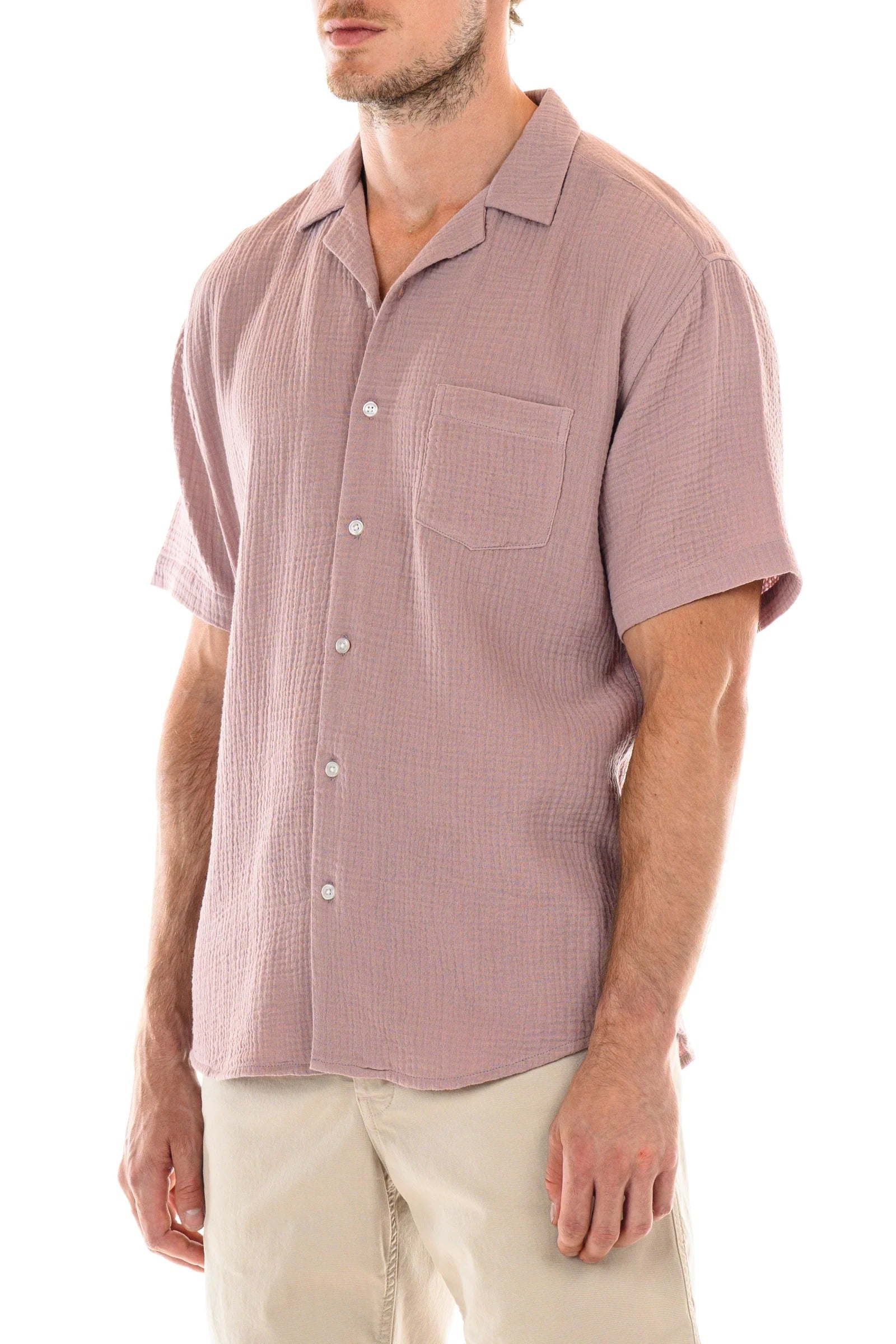 Wholesale,Original Paperbacks, Original Paperbacks Mauve Rose Morro Bay Shirt, Purple, Extra Large-46-TagXL