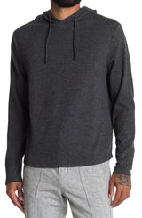 PTO Dark Grey Heather Curved Hem Pullover Hoodie