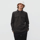 Everlane Black Quarter Zip Shirt