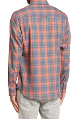 Thread and Cloth Orange Plaid Button-up Shirt