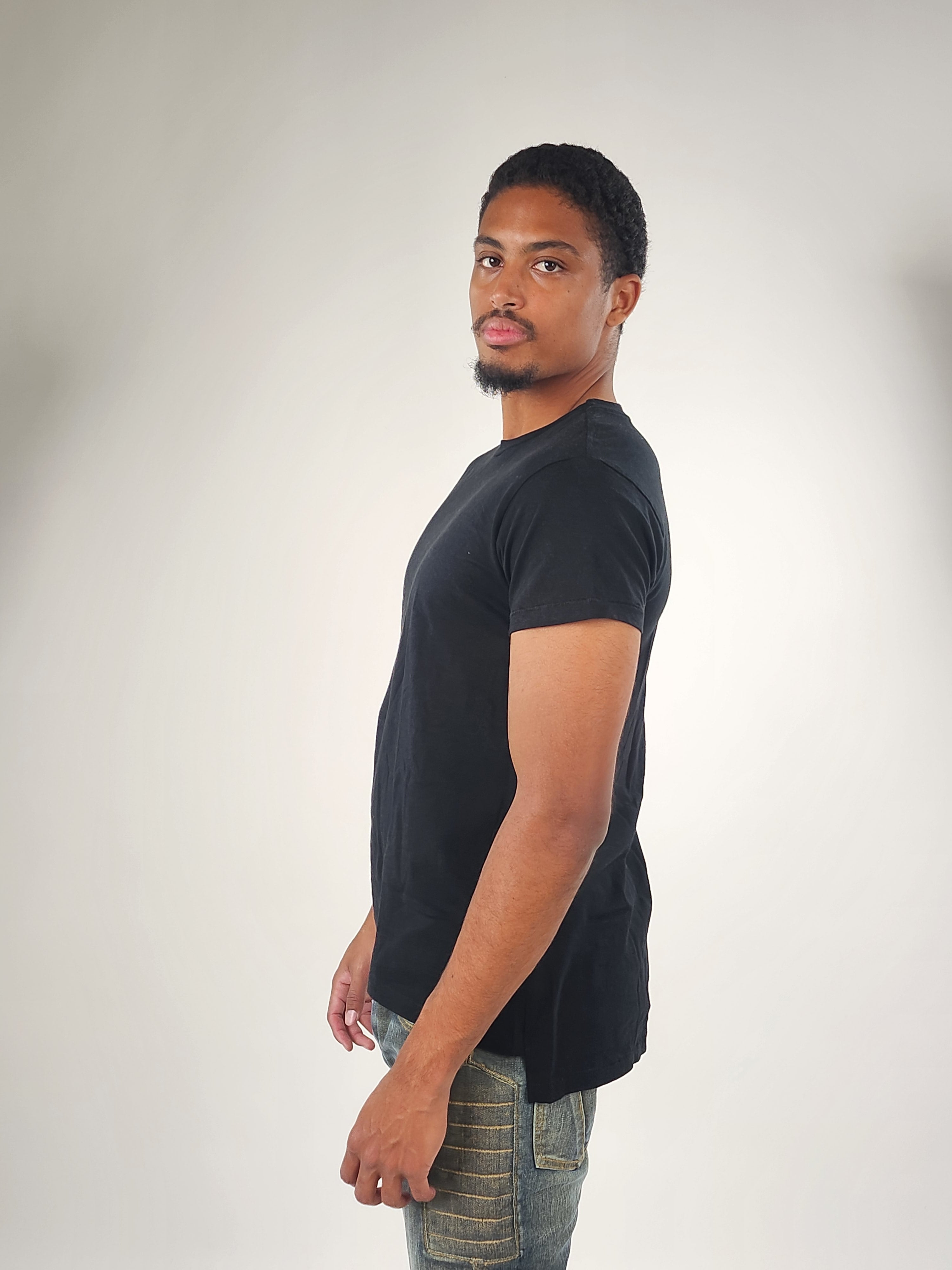 Wholesale,Reesedeluca, Reese De Luca Black Short Sleeve T-Shirt, Black, Small-39-TagM