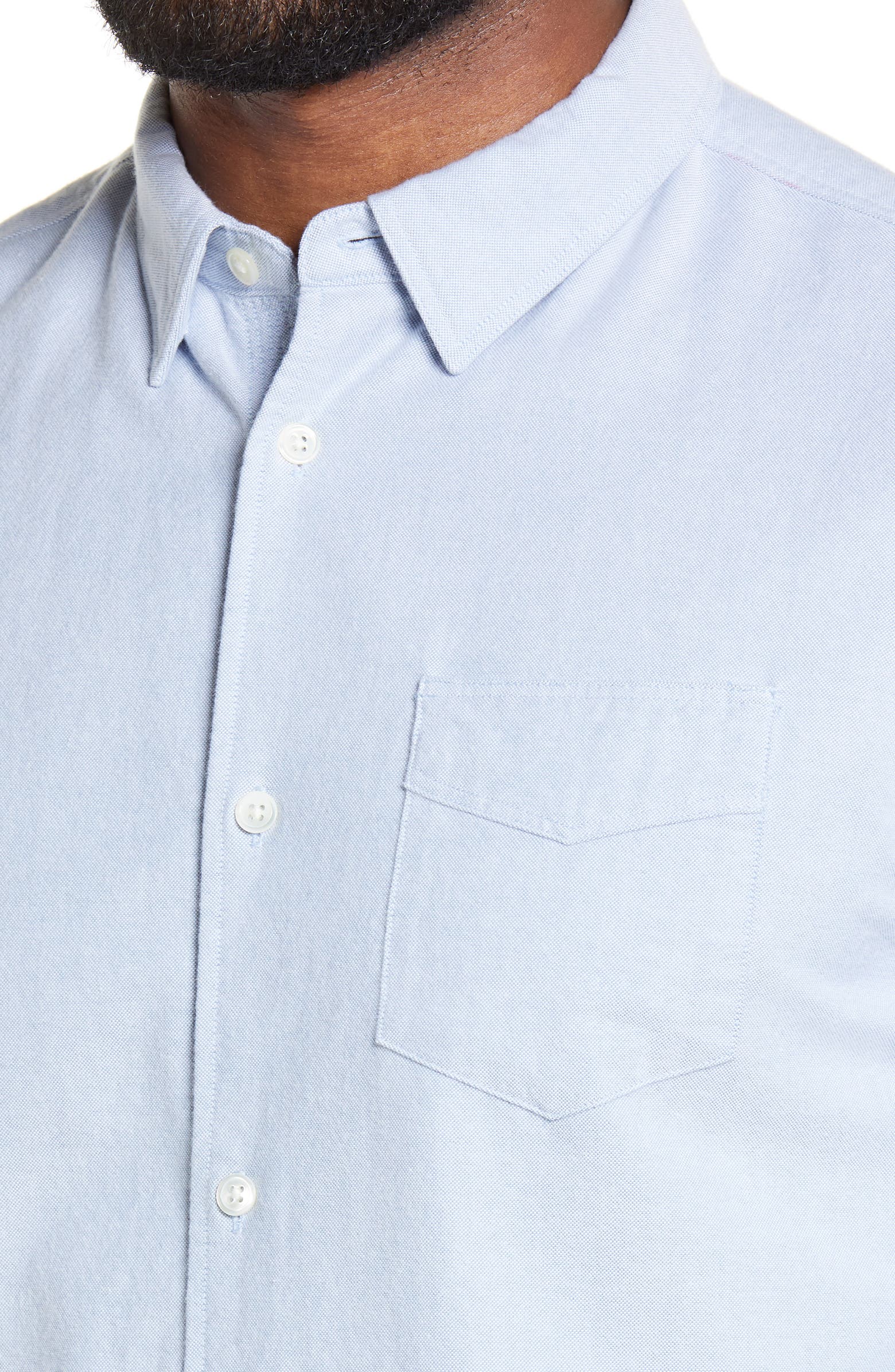 GILT,AllSaints, AllSaints Light Blue Oxford Shirt, Blue, Small-38-TagS