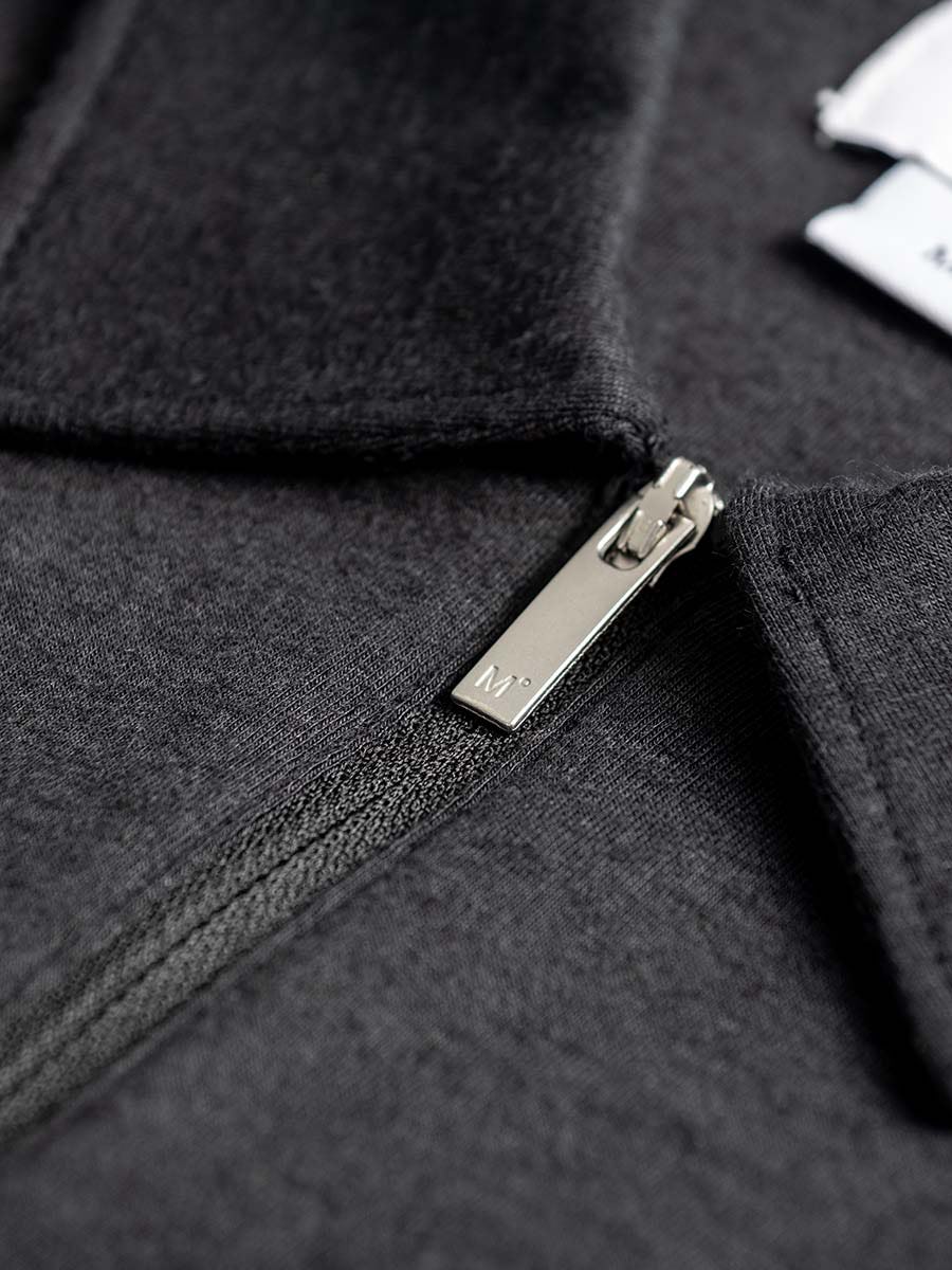 Wholesale,Ministry of Supply, Ministry of Supply Black Short Sleeve Zip Polo, Black, Medium-42-TagMSmall-40-TagS