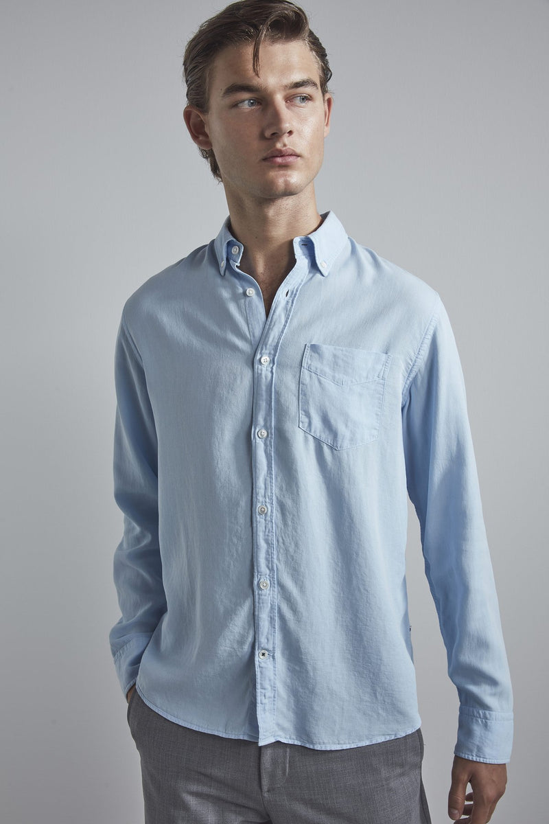 NN07 Light Blue Button-Up Shirt
