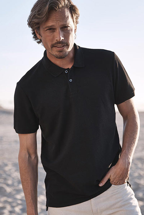 Outerknown Black Short Sleeve Polo