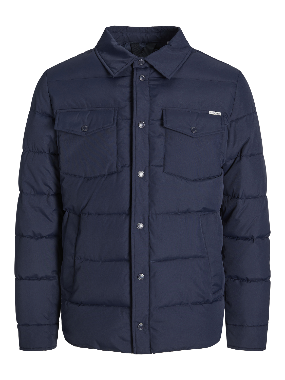 Wholesale,Jack & Jones, Jack & Jones Navy Hooded Puffer Jacket, Blue, Large-46-TagXL