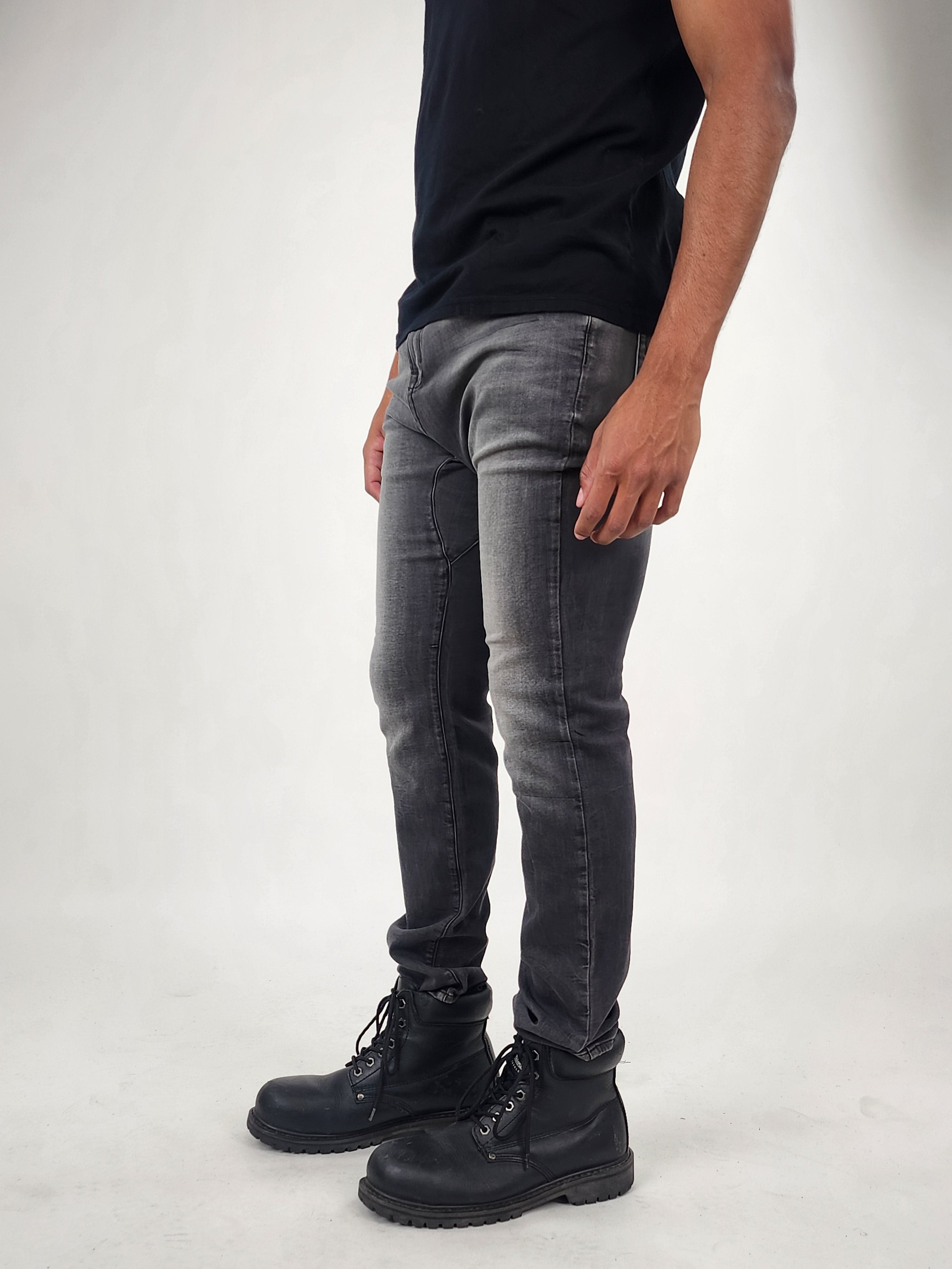 Wholesale,Reesedeluca, Reese De Luca Grey Pant with Drop Crotch and Waist Elastic, Grey, 34W-31L-TagM