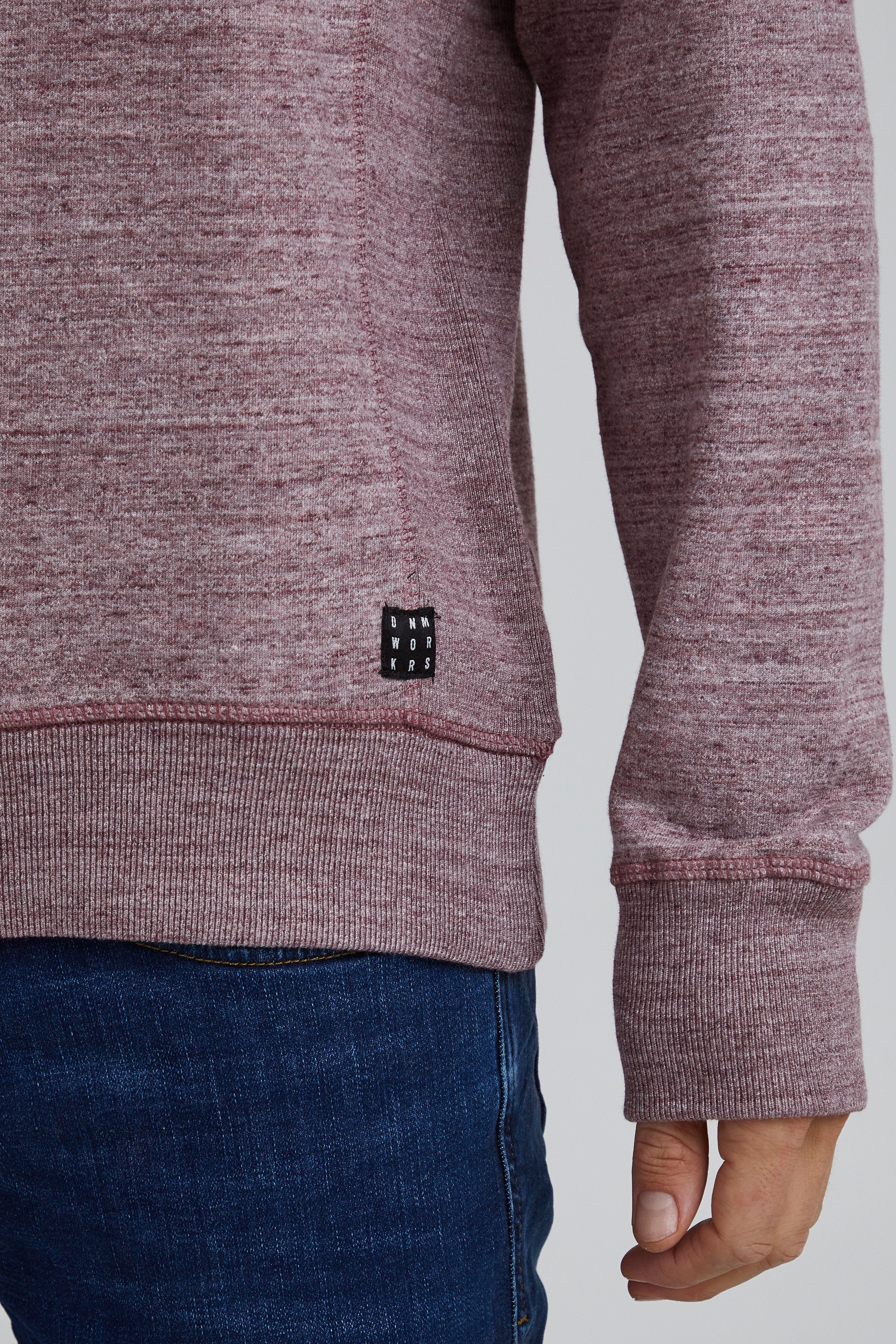 Other,Blend, Blend Wine Red Heather Crewneck Sweatshirt, Purple, Large-46-TagXL