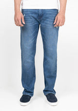 Brisk Medium Blue Straight Comfort Stretch Jeans