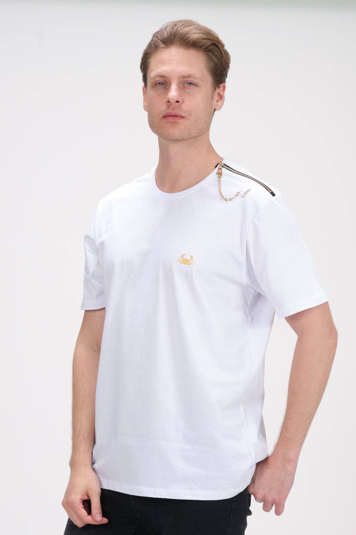 Faire,Ron Tomson, Ron Tomson White Tee, White, Medium-41-TagM