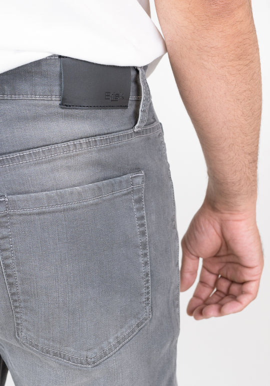 Wholesale,Brisk, Brisk Light Grey Slim Straight Comfort Stretch Jeans, Grey, 32W-34L-Tag30