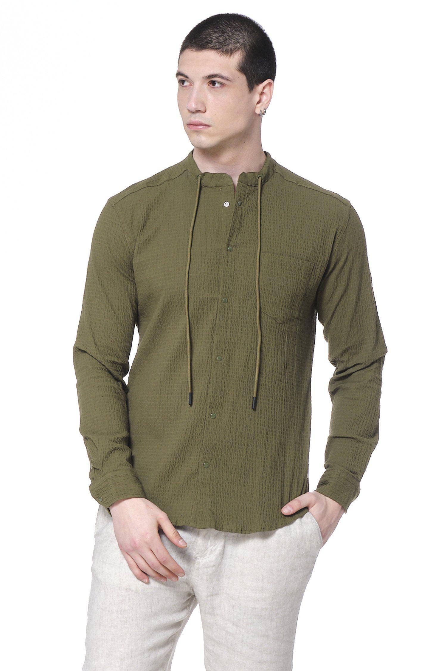 Faire,RNT 23, RNT 23 Green Drawstring Long Sleeve Tunic, Green, Small-40-TagM