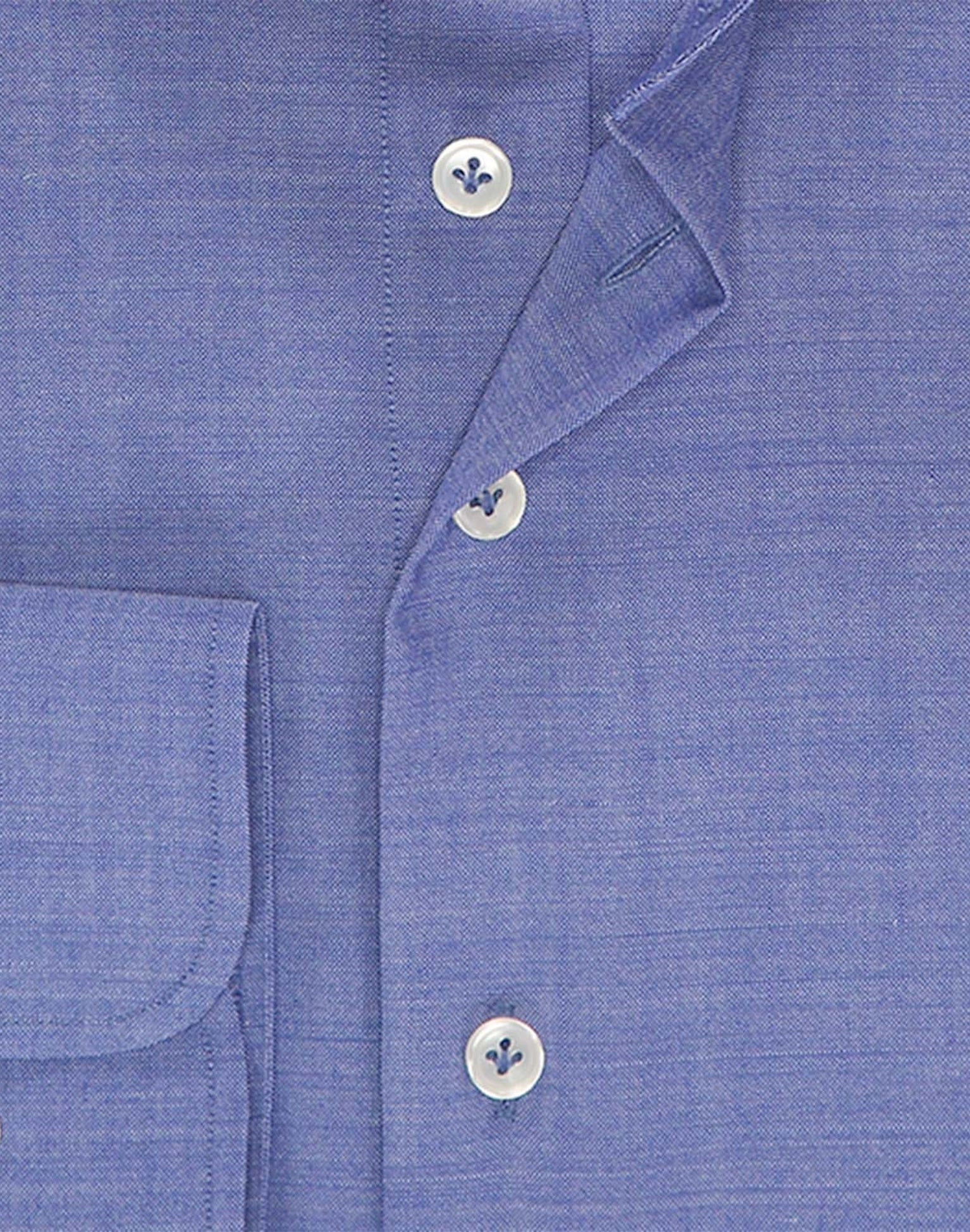 Brand Partner,R2 Amsterdam, R2 Amsterdam Cobalt Blue 100% Merino Wool Long Sleeve Button Up Shirt, , 