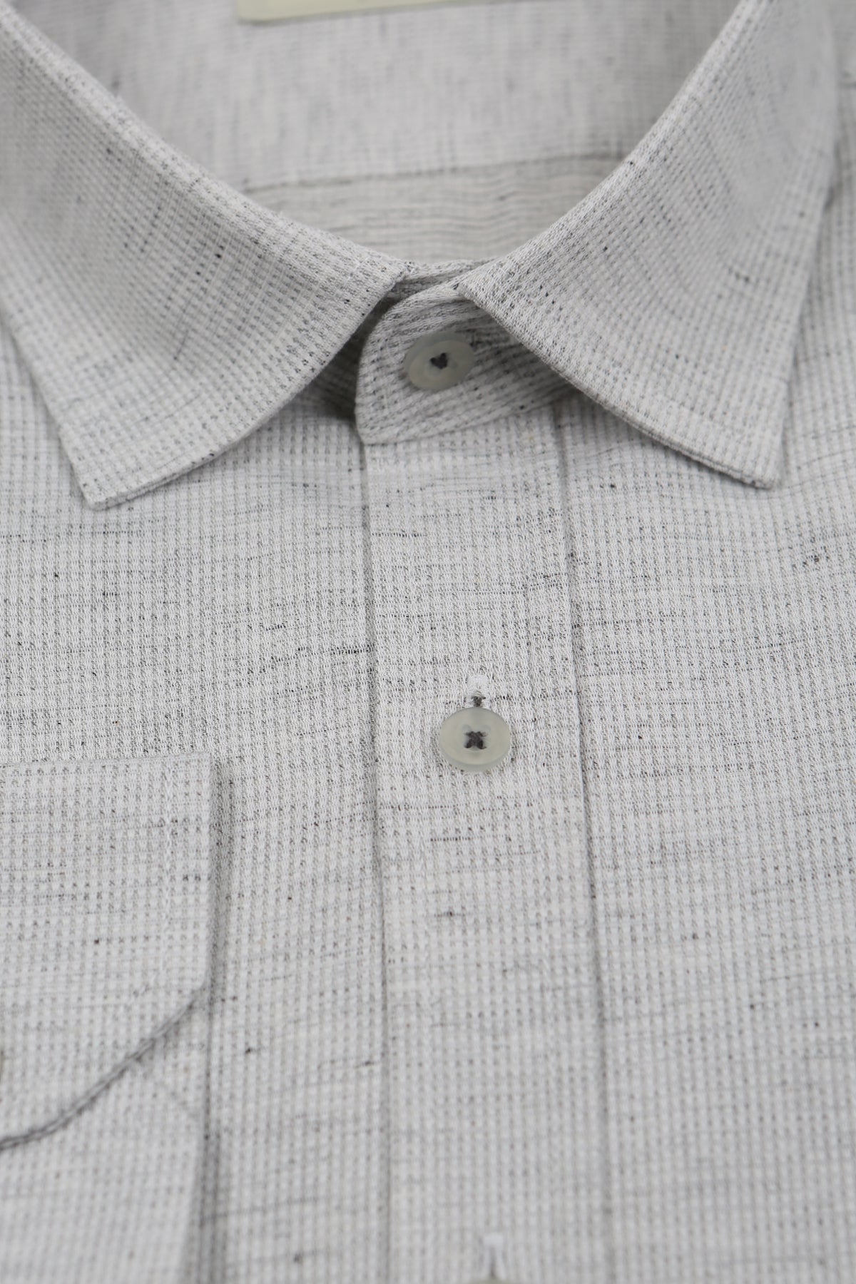 Wholesale,Jakamen, Jakamen Light Grey Textured Long Sleeve Button Up Shirt, Grey, Medium-44-TagL