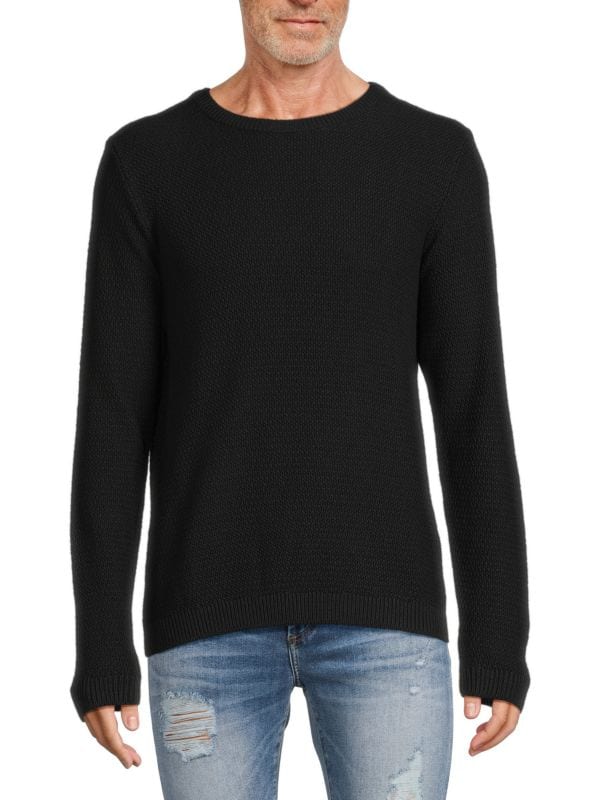 Other,Kenneth Cole, Kenneth Cole Black Textured Sweater, Black, Large-42-TagL