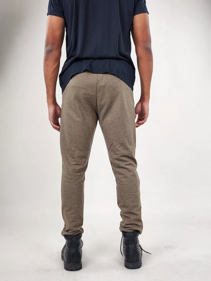 Reese De Luca Olive Pants with Waistband and Back Zip Pocket