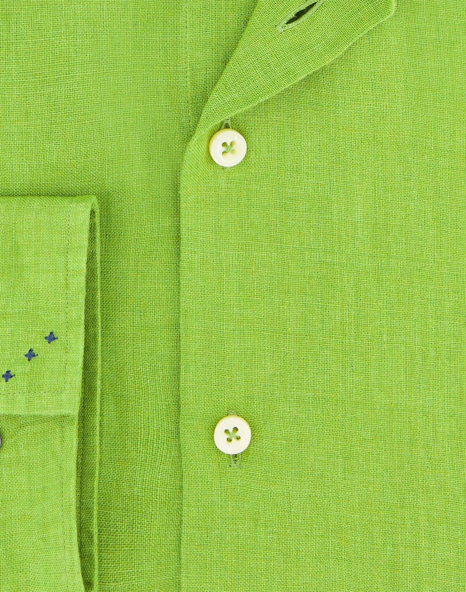 Brand Partner,R2 Amsterdam, R2 Amsterdam Green Linen Long Sleeve Shirt Contrast print with Classic Buggy Paisley, Green, Medium-44-Tag41