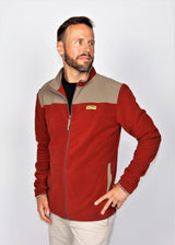 Wise River Rust/Tan Full Zip Fleece Jacket