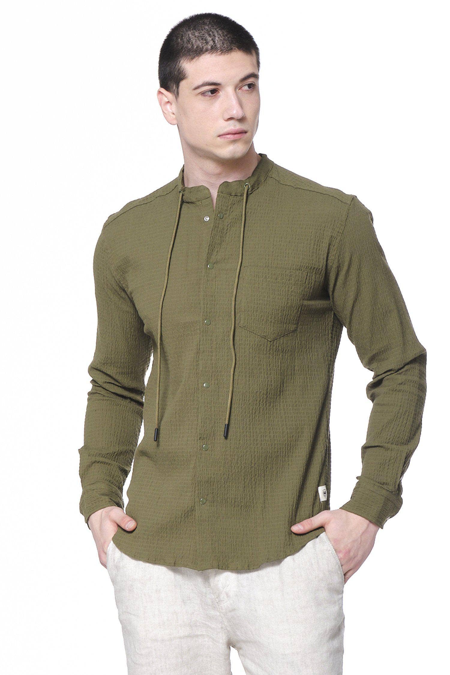 Faire,RNT 23, RNT 23 Green Drawstring Long Sleeve Tunic, Green, Medium-42-TagL