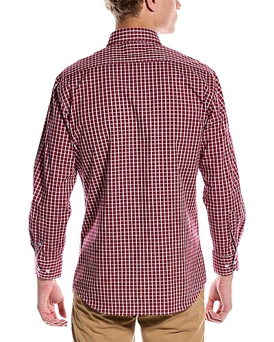 Other,TailorByrd, TailorByrd Red/White Check Woven Shirt, Red, Extra Extra Large-54-TagXXL