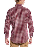 TailorByrd Red/White Check Woven Shirt