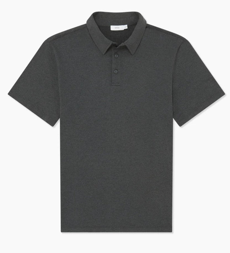 Onia Dark Grey Everyday Short Sleeve UltraLite Performance Polo