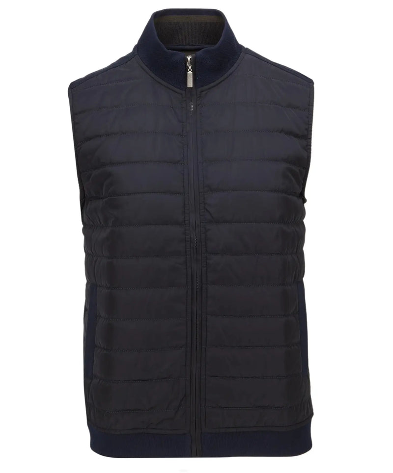 Guide London Navy Zip Up Sleeveless Quilted Puffer Vest