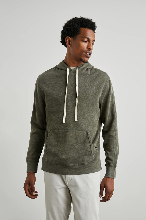Rails Olive Green Knit Jersey Hoodie