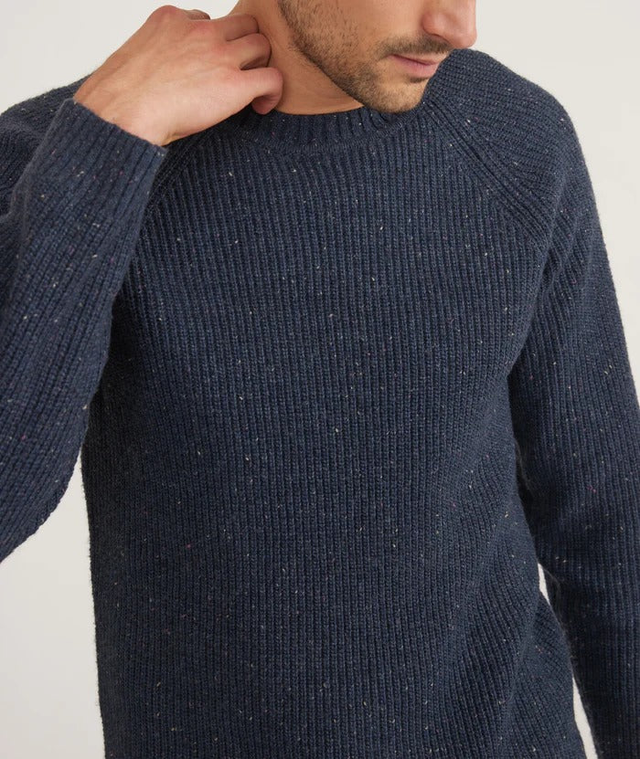 Wholesale,Marine Layer, Marine Layer Navy Coleman Crewneck Sweater, Blue, Small-38-TagSMedium-40-TagMLarge-42-TagLExtra Large-46-TagXLExtra Extra Large-49-TagXXL
