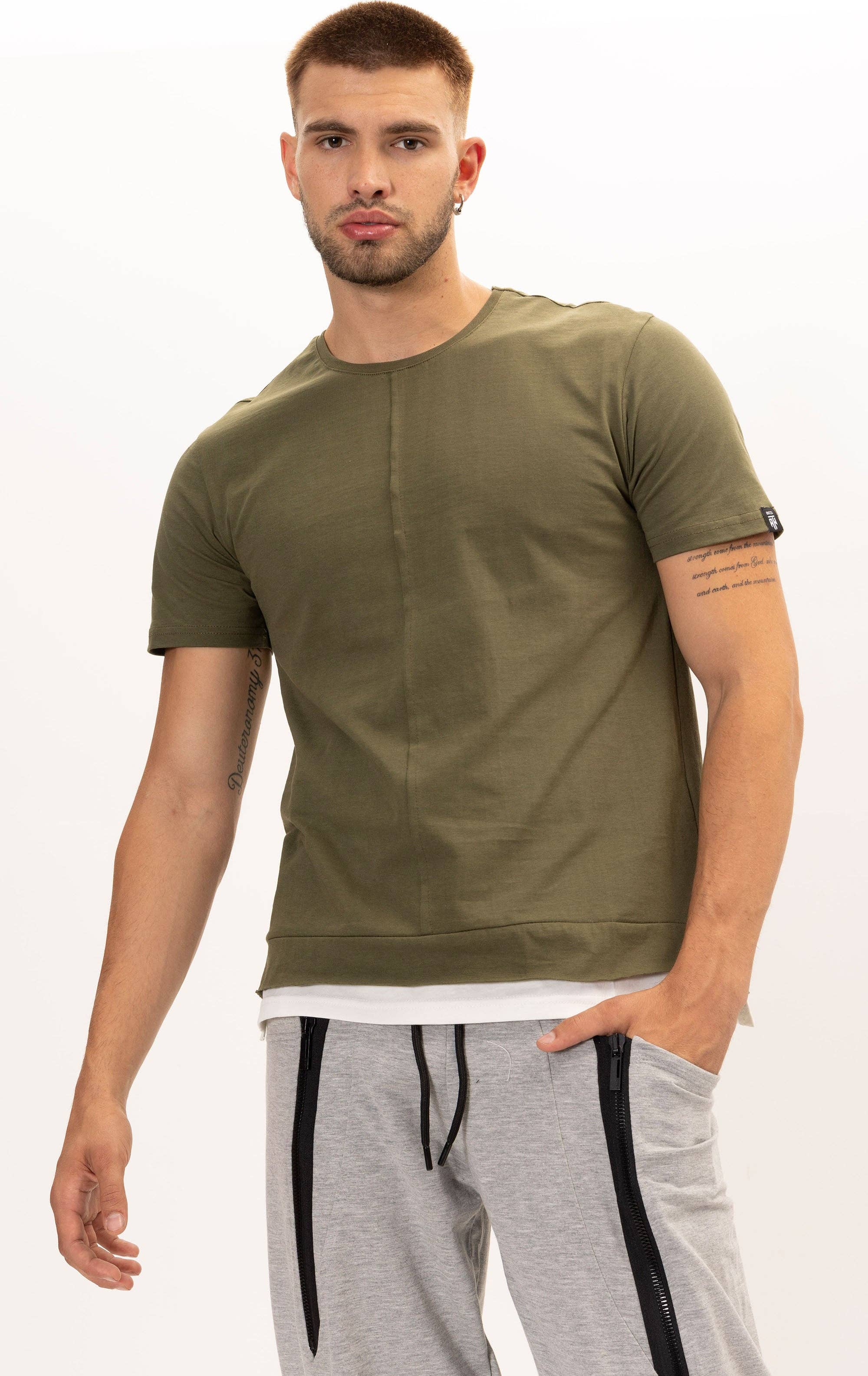 Faire,RNT 23, RNT 23 Green Pure Cotton Tee, Green, Medium-41-TagM