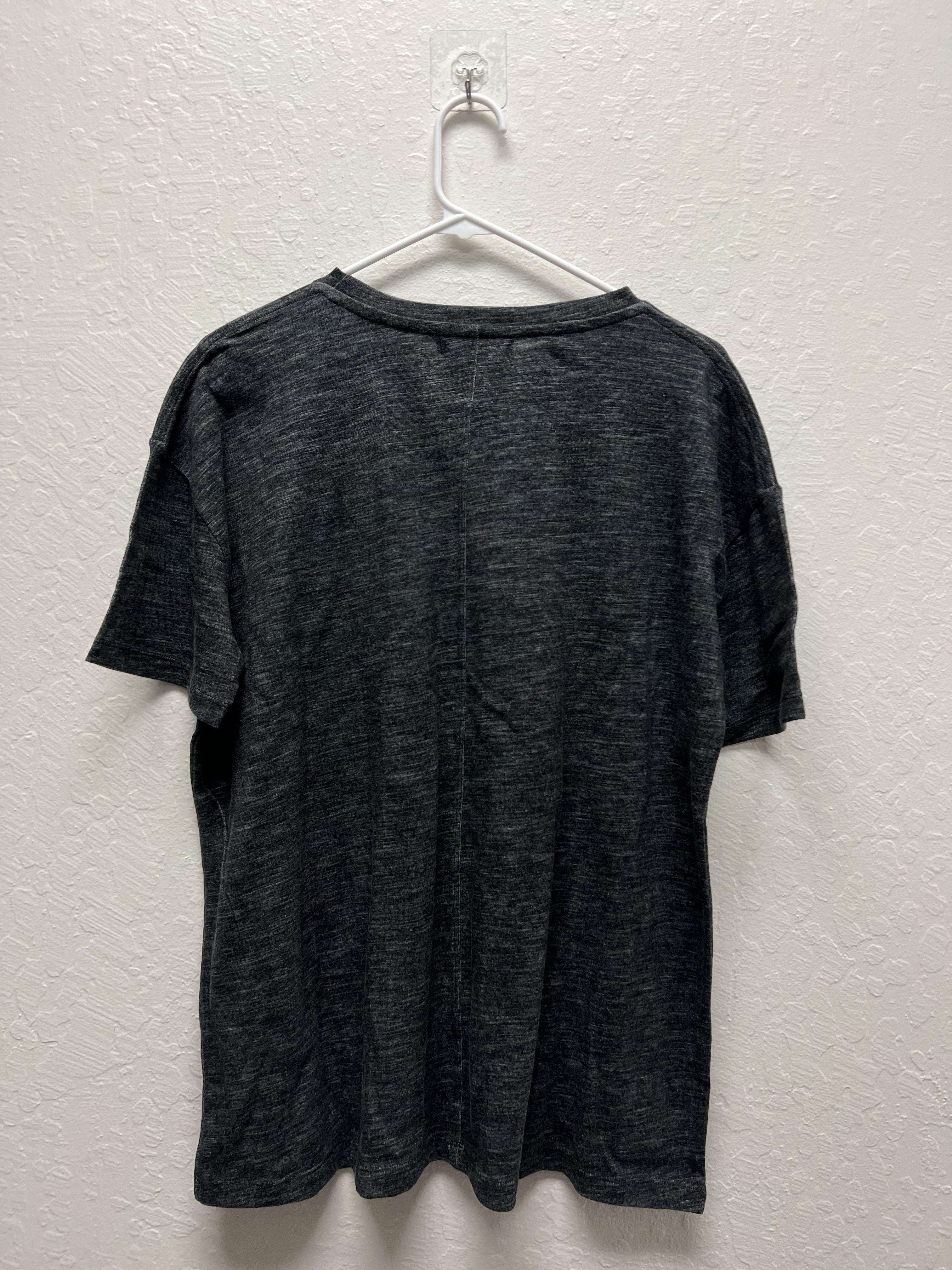 Wholesale,Reesedeluca, Reese De Luca Black Short Sleeve T-Shirt with Chest Pocket, Black, Medium-42-TagM