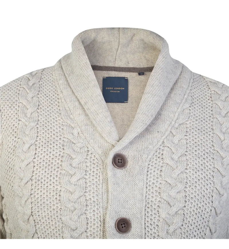 Cream shawl cardigan online