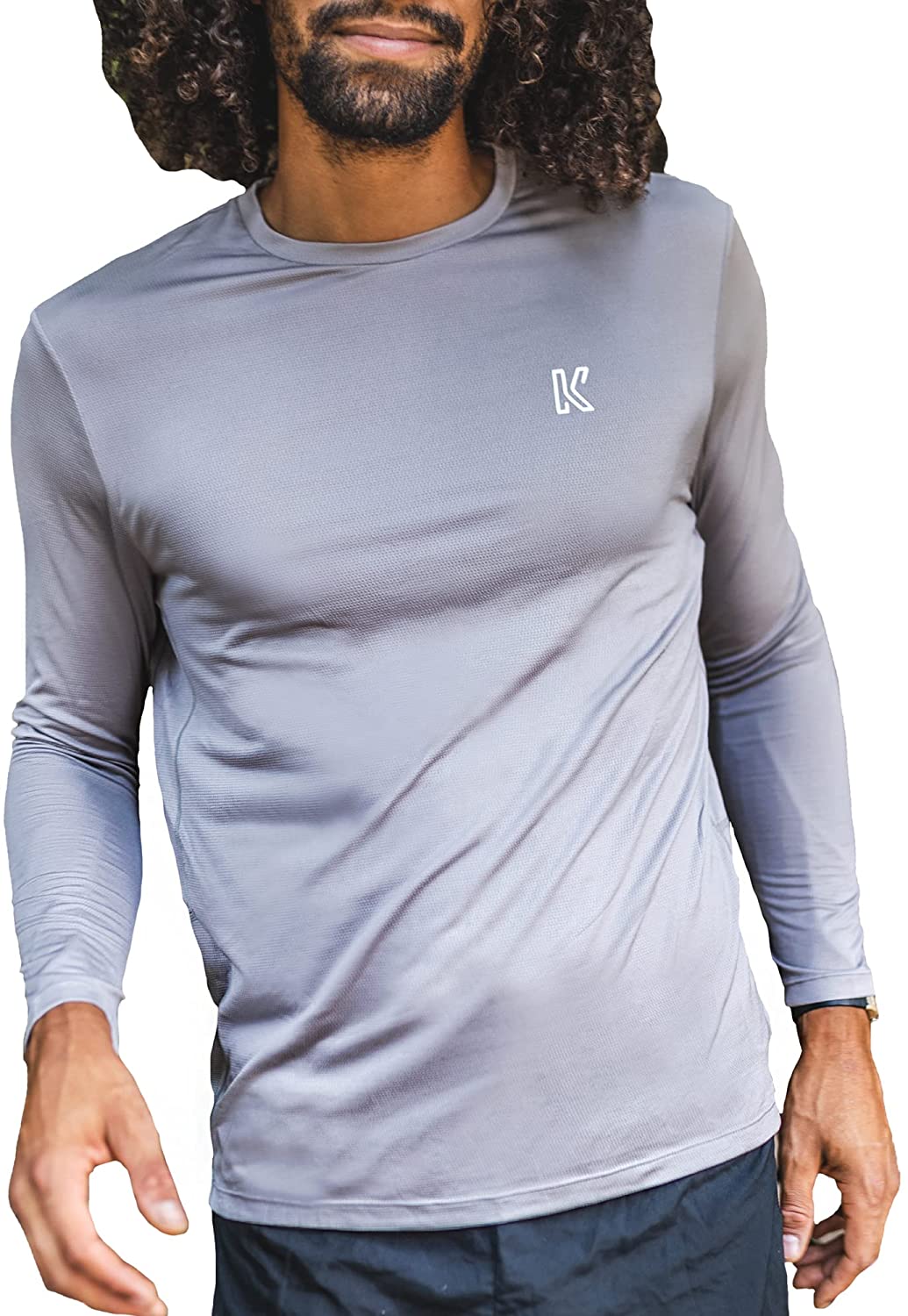 Taelor.Style, Koup Light Grey Performance Anti-Odor Tech Tee, Grey, Medium-41-TagM