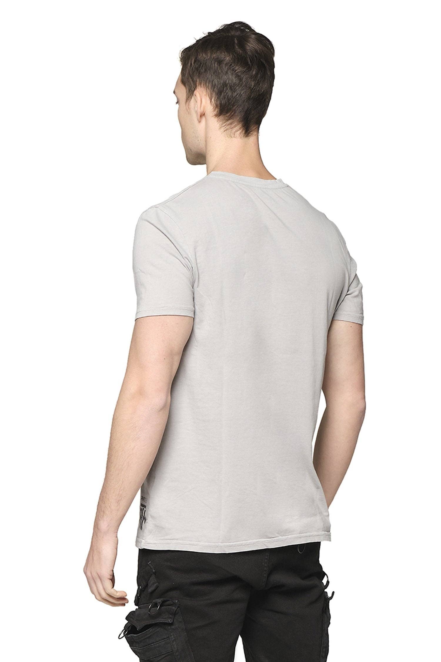 Faire,RNT 23, RNT 23 Grey Scarred Cotton Tee, Tan, Large-43-TagL