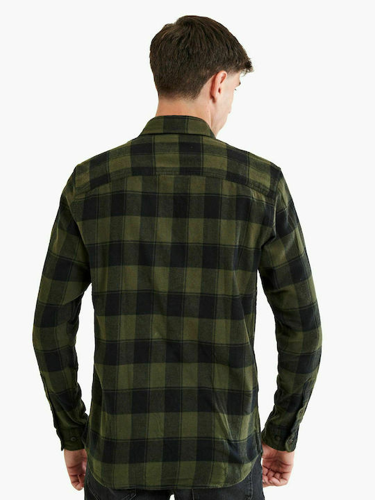 Wholesale,Jack & Jones, Jack & Jones Dk Green/Black Buffalo Plaid Flannel, Green, Small-40-TagS