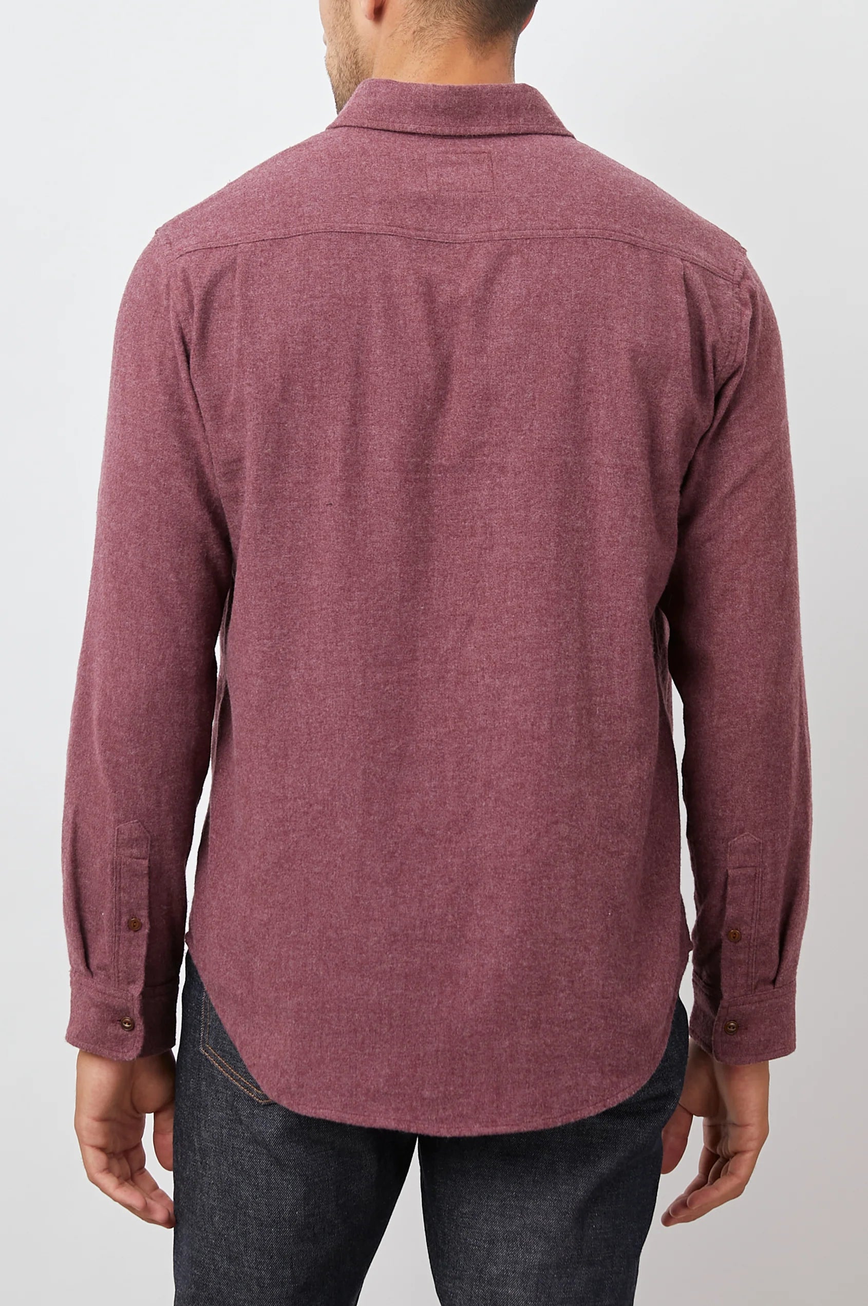 Wholesale,Rails, Rails Dark Red Solid Flannel Shirt, Red, Medium-45-TagM