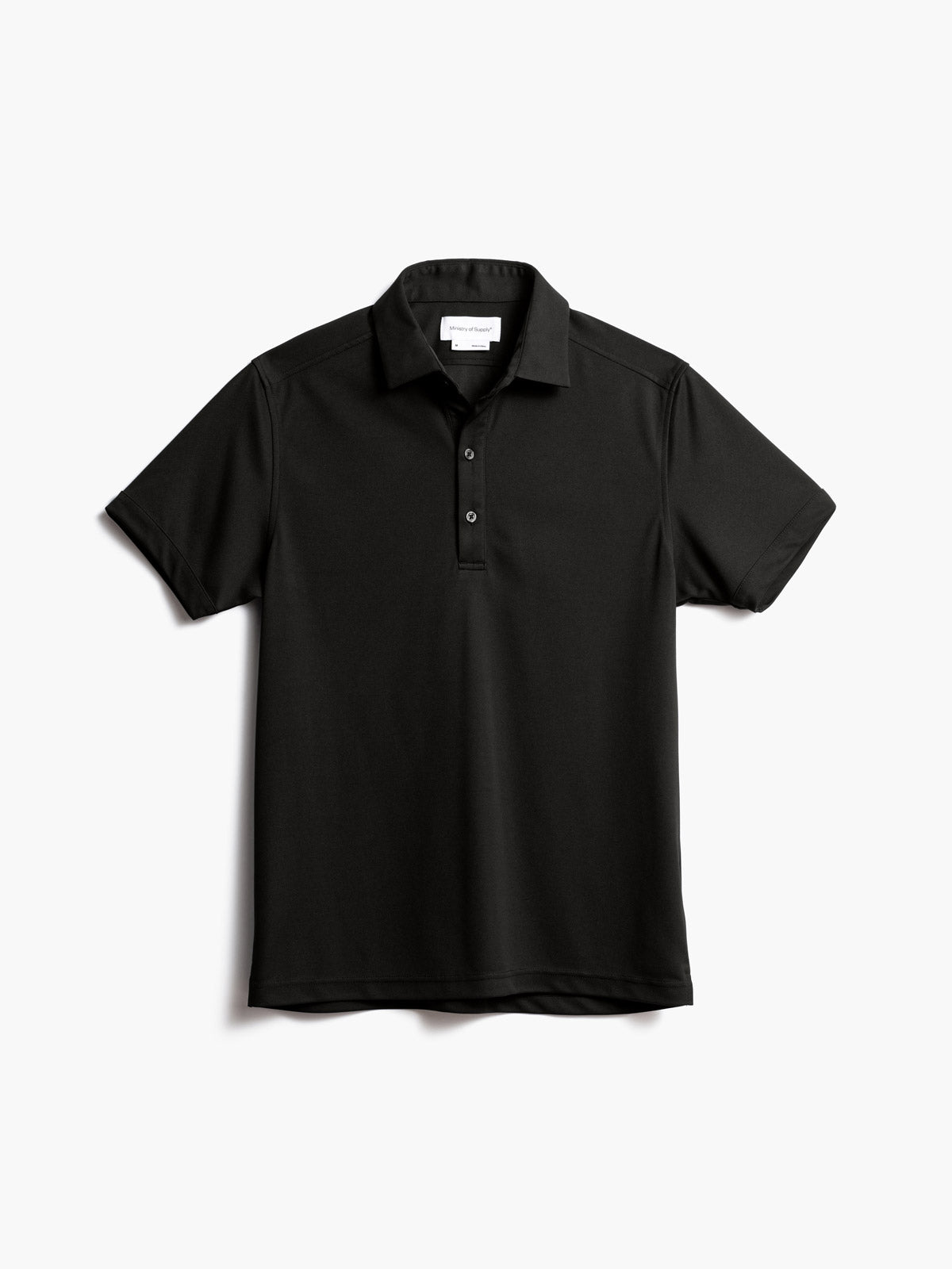 Wholesale,Ministry of Supply, Ministry of Supply Black 4 Way Stretch Short Sleeve Polo, Black, Large-43-TagL