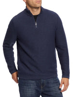 Flag and Anthem Navy 1/2 Zip Henryville Mockneck Sweater