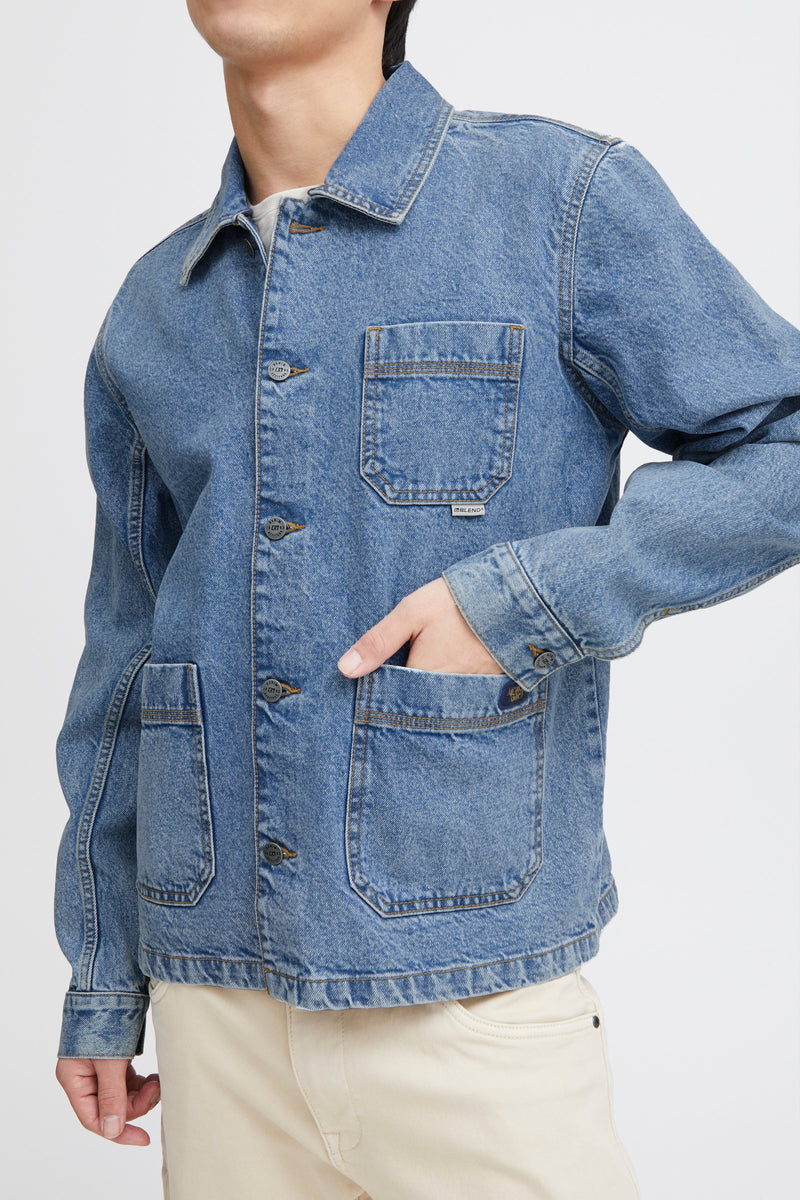 Blend Blue Denim Shacket