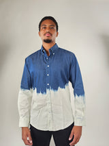 Brisk Dark Wash Dip Denim Shirt