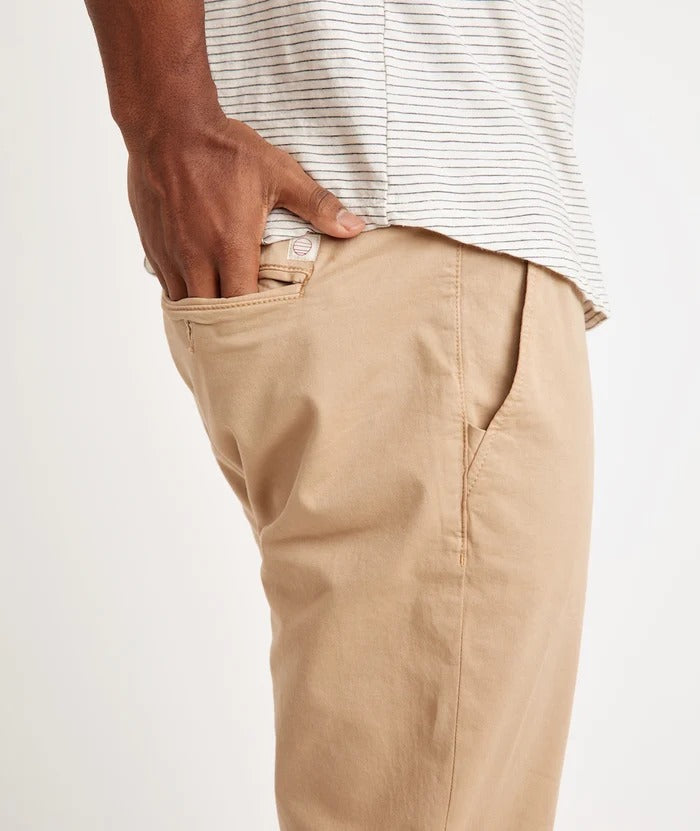 Wholesale,Marine Layer, Marine Layer Faded Khaki Athletic Fit Drawstring Pull On Pant, Tan, 40W-34L-TagXXL