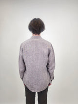 R2 Amsterdam Brown Linen Long Sleeve Shirt