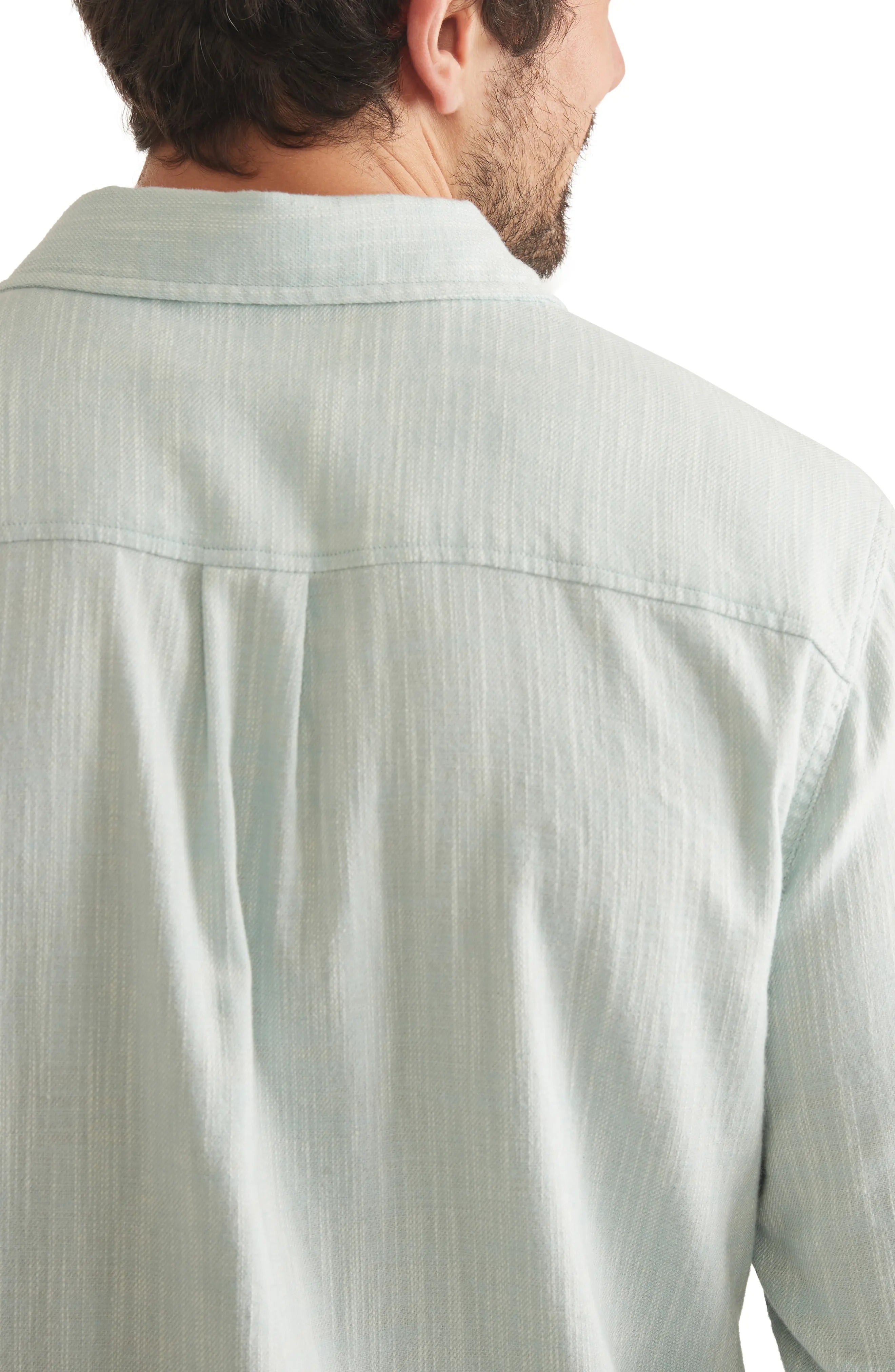 Wholesale,Marine Layer, Marine Layer Blue/Pink Stripe Classic Stretch Selvage Shirt, Blue, Small-42-TagS