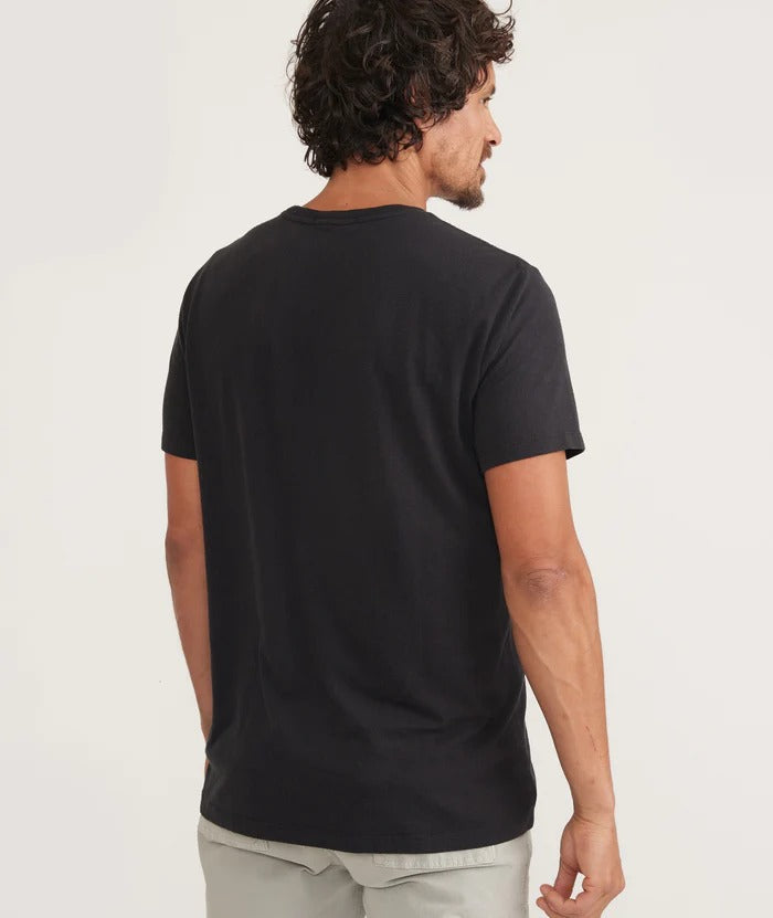 Marine Layer Black Re-Spun Surfing Bear Graphic Tee